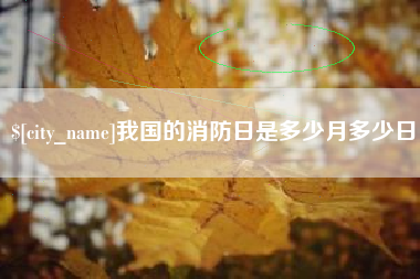 赤峰我国的消防日是多少月多少日