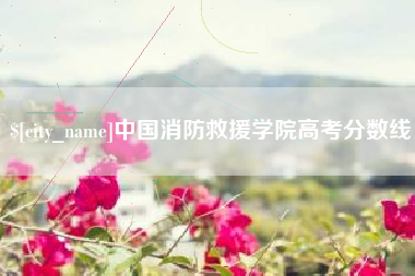 赤峰中国消防救援学院高考分数线