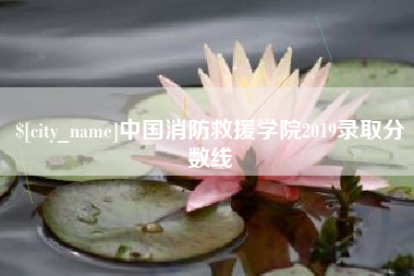 赤峰中国消防救援学院2019录取分数线