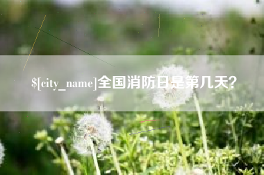 赤峰全国消防日是第几天？