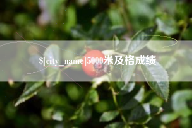 赤峰5000米及格成绩