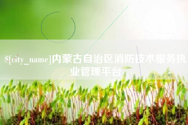 赤峰内蒙古自治区消防技术服务执业管理平台