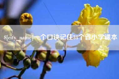 赤峰一个口诀记住34个省小学课本