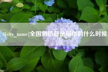 赤峰全国消防日是每年的什么时候