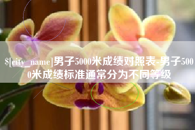 赤峰男子5000米成绩对照表-男子5000米成绩标准通常分为不同等级