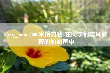 赤峰600米接力赛-在同学们震耳欲聋的加油声中