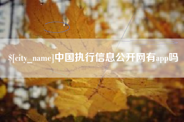 赤峰中国执行信息公开网有app吗