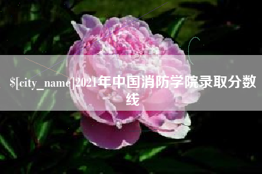 赤峰2021年中国消防学院录取分数线