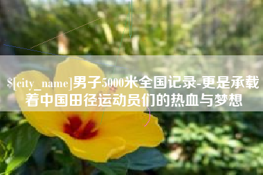 赤峰男子5000米全国记录-更是承载着中国田径运动员们的热血与梦想
