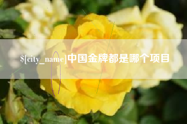 赤峰中国金牌都是哪个项目