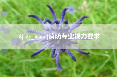 赤峰消防专业视力要求