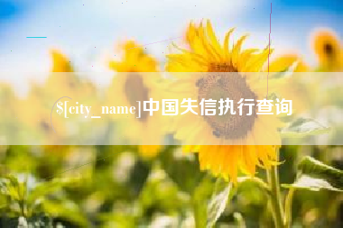 赤峰中国失信执行查询