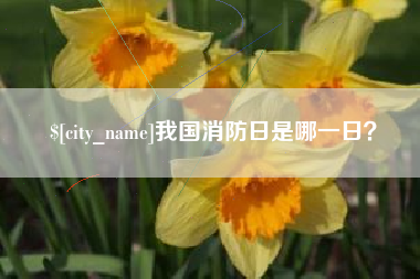 赤峰我国消防日是哪一日？