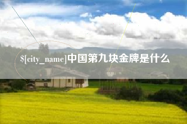 赤峰中国第九块金牌是什么