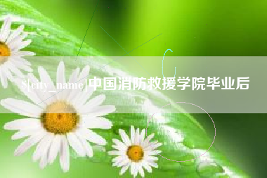 赤峰中国消防救援学院毕业后