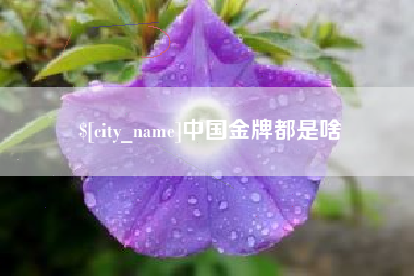 赤峰中国金牌都是啥