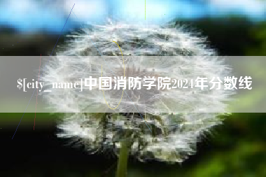 赤峰中国消防学院2024年分数线