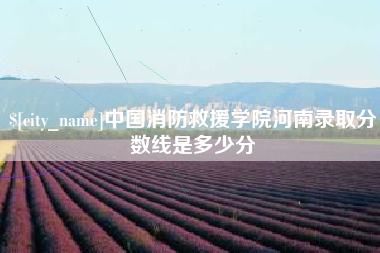 赤峰中国消防救援学院河南录取分数线是多少分