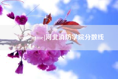 赤峰河北消防学院分数线