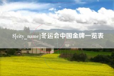 赤峰冬运会中国金牌一览表