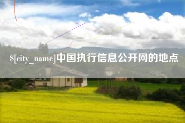 赤峰中国执行信息公开网的地点