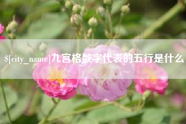 赤峰九宫格数字代表的五行是什么