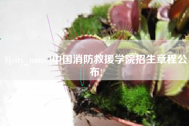 赤峰中国消防救援学院招生章程公布!