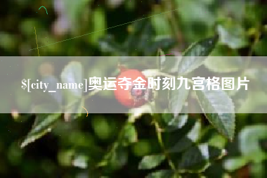 赤峰奥运夺金时刻九宫格图片